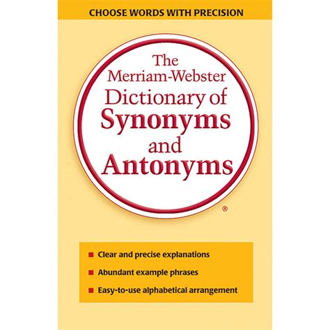 synonym and antonym dictionary thesaurus